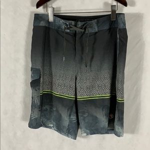 Ocean Current Swim Board Trunks Mens Size 34